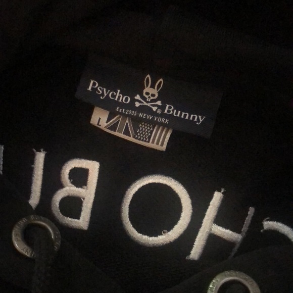 Psycho Bunny hoodie, black, good condition - Picture 10 of 11